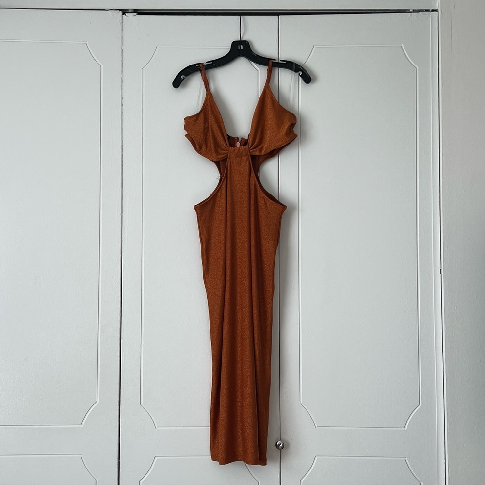 Orange shiny body con